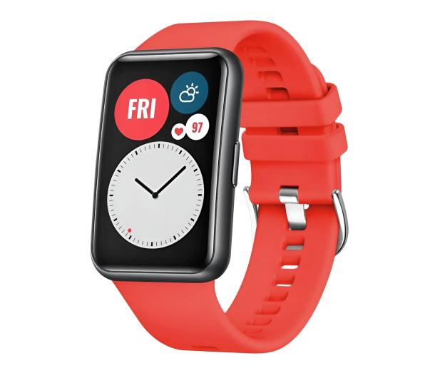 FIXED Silicone Strap do Huawei Watch FIT red FIXSSTB-1054-RD - 1341081 - zdjęcie 2